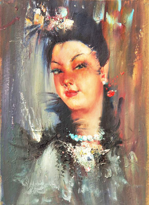 «Одеситка». 2008. Картон, олія